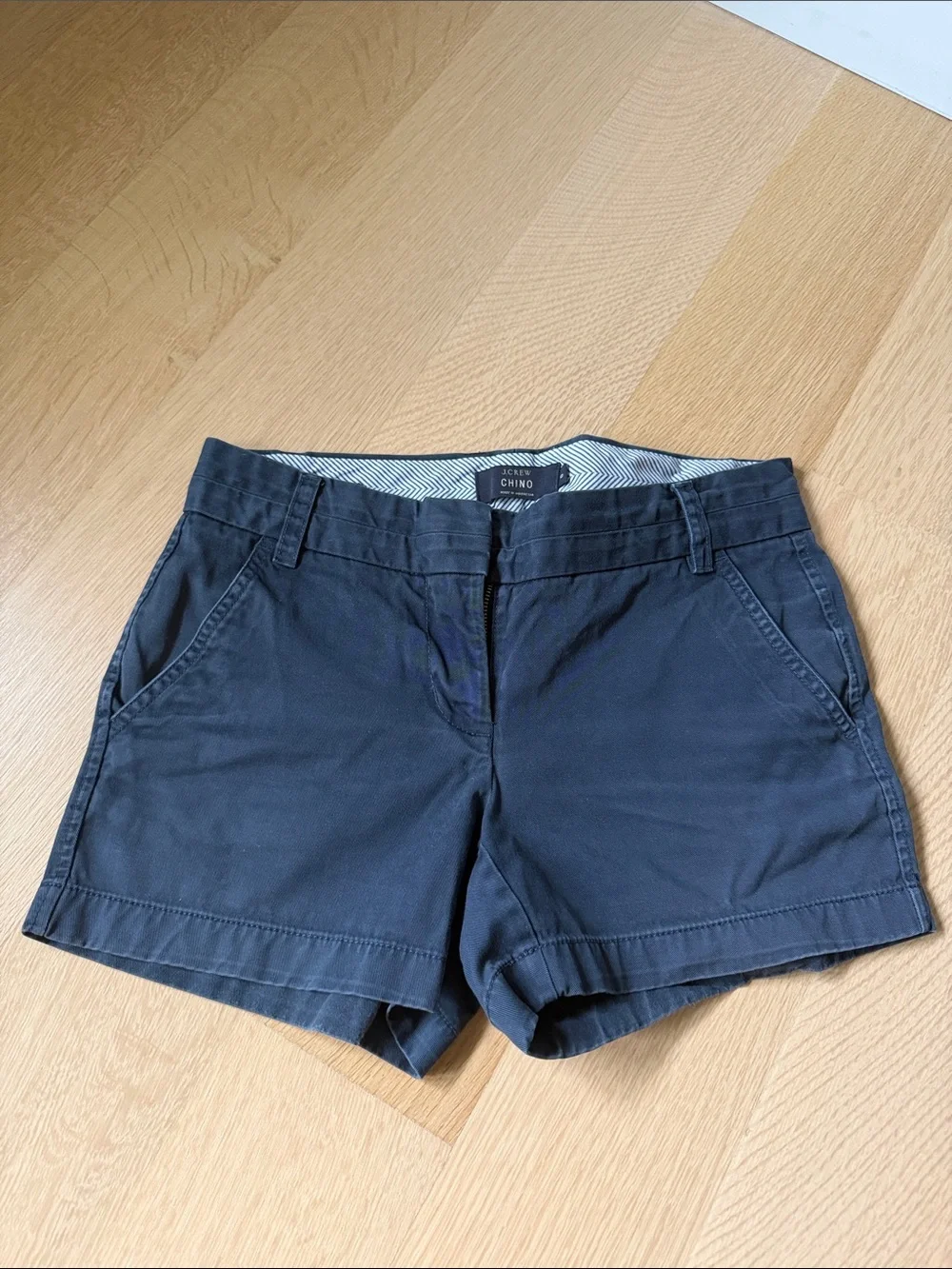 Womens Navy Chino Shorts J Crew